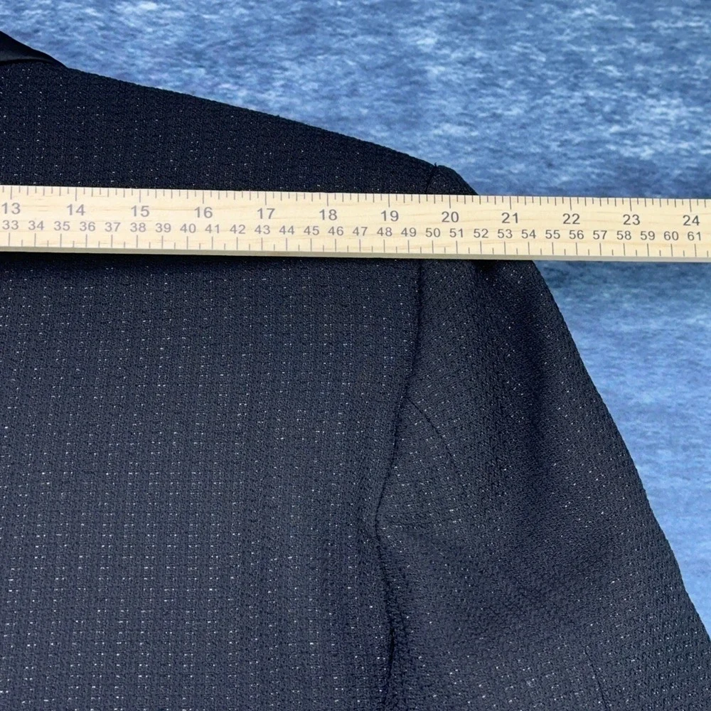 Tailored‎ by Bonacci Mens Black Textured Pinstripe Tuxedo Suit Shawl Lapel USA